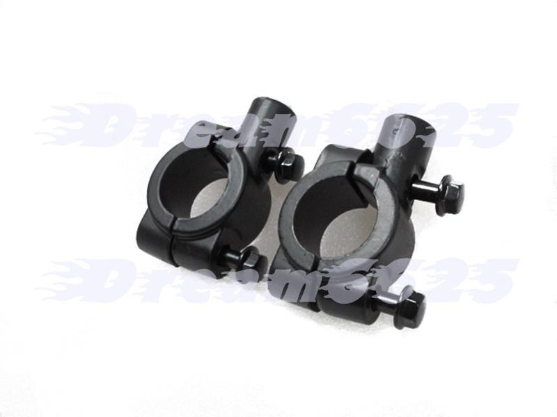 Handlebar mirror clamp mount holder for universal motorcycle motor bike 10mm 2pc
