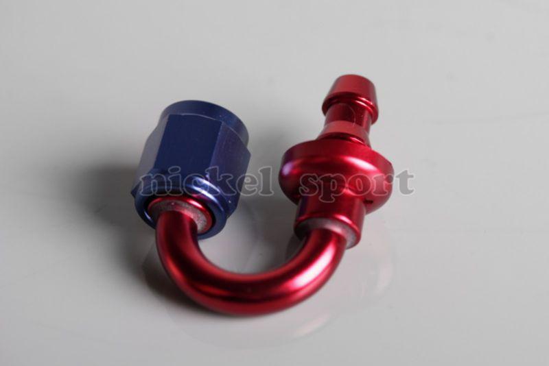 Buy 12 AN Push on Hose End 180° Aluminum Fitting Adapter in El Monte