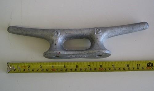 12" cleats galvanized boats dock anchoring open base cleat new + free shipping