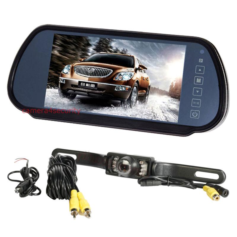 7" tft lcd monitor with car rear view backup vehicle video camera system