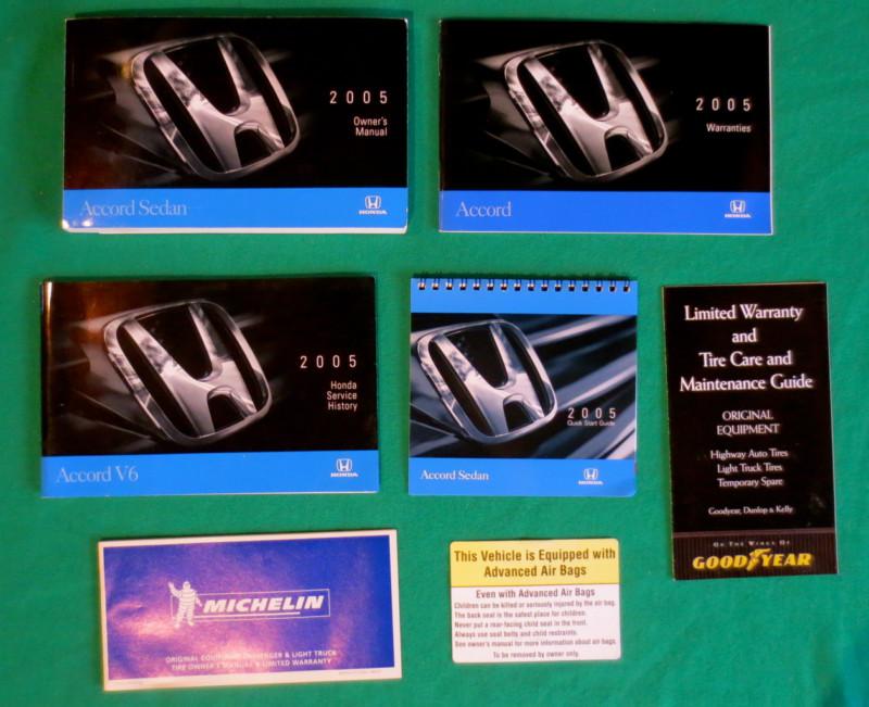 2005 05  honda accord sedan owners manual  j8