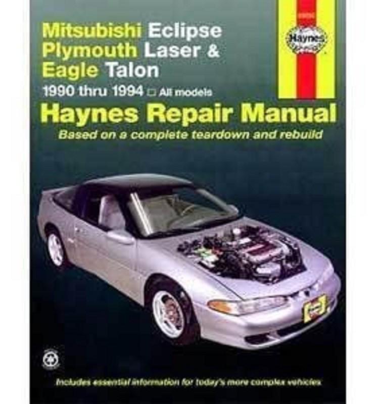 90-94 mitsubishi eclipse, plymouth laser eagle talon  haynes repair manual 68030