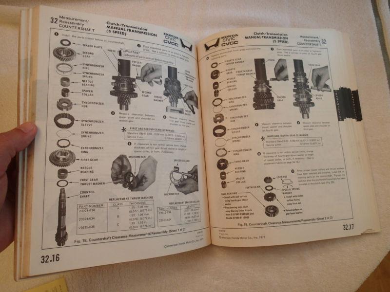 Buy 1977 Honda Civic CVCC Service Manual in Honey Brook, Pennsylvania