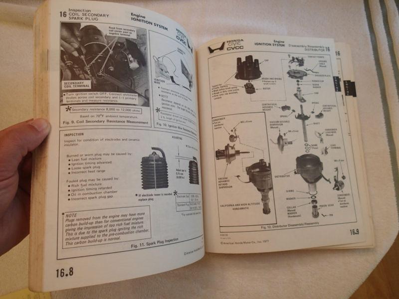 Buy 1977 Honda Civic CVCC Service Manual in Honey Brook, Pennsylvania