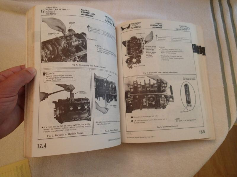 Buy 1977 Honda Civic CVCC Service Manual in Honey Brook, Pennsylvania