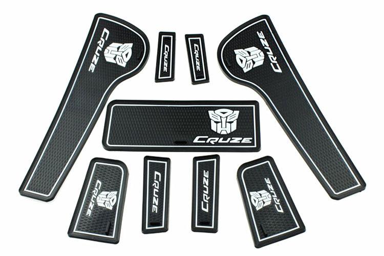 9pcs non-slip car door slot pad cup holder mats mat cover fit chevy cruze 2013