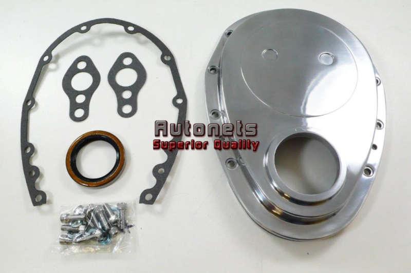 Billet aluminum timing chain cover chevy 283-350 camaro impala hot rat rod