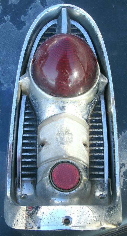 1956 56 chevrolet chevy rear tail light assembly bezel lenses rh passenger oem 