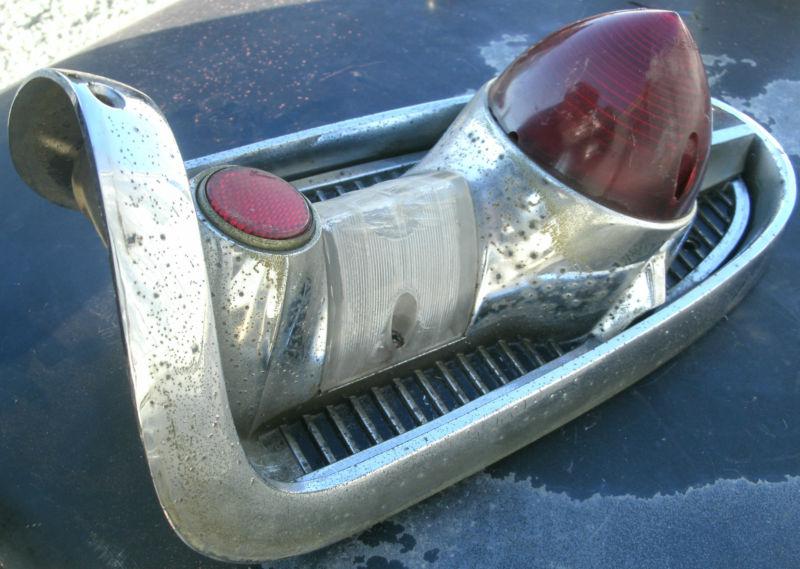 1956 56 Chevrolet Chevy Rear Tail Light Assembly Bezel Lenses RH Passenger OEM , US $29.99, image 3