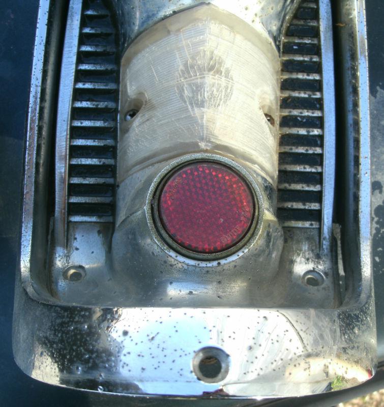 1956 56 Chevrolet Chevy Rear Tail Light Assembly Bezel Lenses RH Passenger OEM , US $29.99, image 5