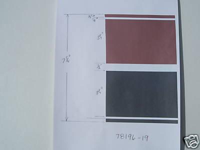 7 3/4" grey copper metallic sticker pinstripe 78196-19