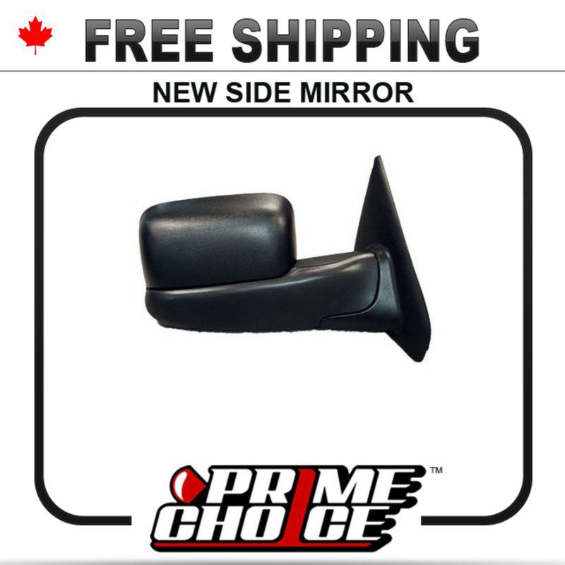 Buy New Manual Black Towing RIGHT RH PASSENGERS Side Mirror Dodge Ram