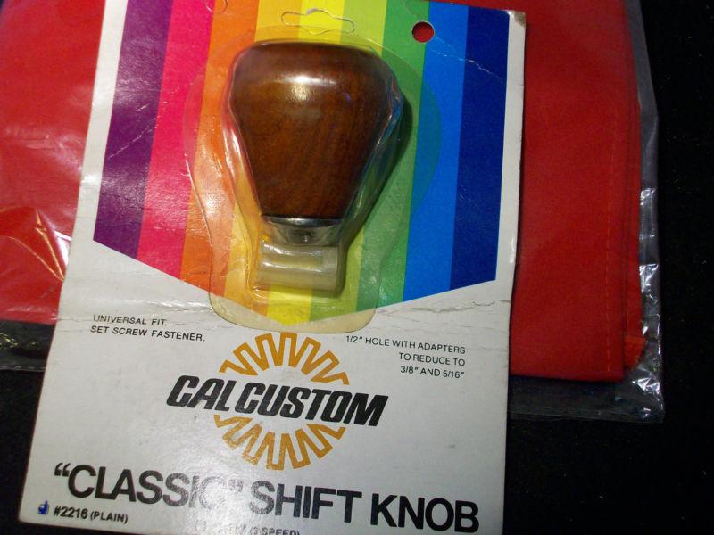 #2216 cal custom walnut "classic" shift knob-universal fit(u)
