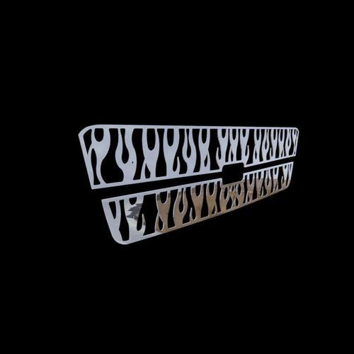 Chevy Silverado 1500 03-05 Vertical Flame Polished Stainless Truck Grill Add-On, US $79.95, image 3