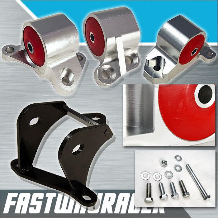 96-00 civic b16 b18 b20 aluminum engine motor mounts kit performance racing 75a