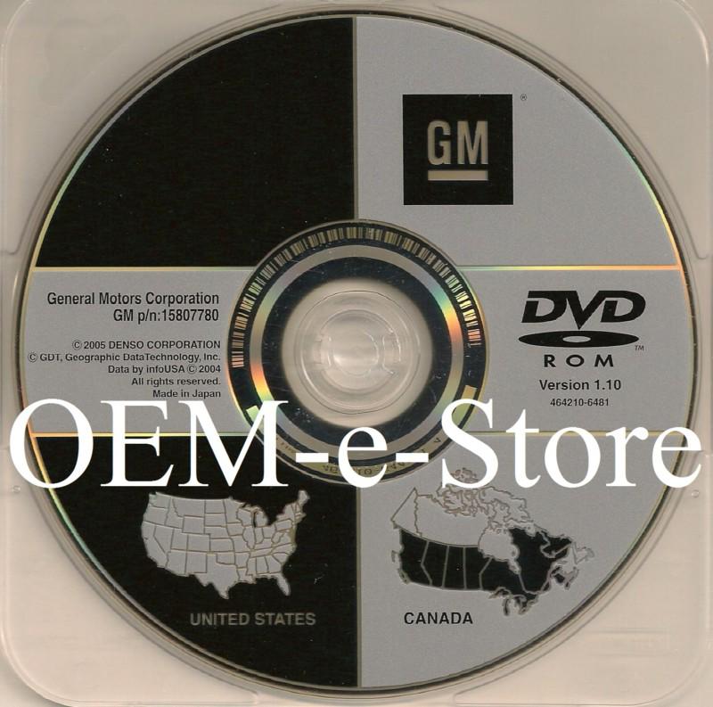 Genuine 2007 2008 2009 cadillac srx dts gps navigation dvd map v1.10 u.s canada