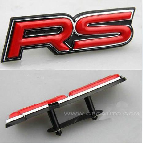 Car Front Grill Grille Fender Hood Truck Chrome Badge Emblem RS RED, US $4.99, image 3