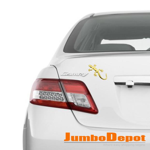 3D Metal Golden Tone Lizard Shaped Decal Car Sticker Decor 1P Hot Universal Fits, US $4.49, image 2