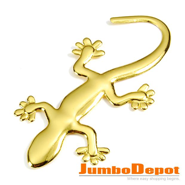 3D Metal Golden Tone Lizard Shaped Decal Car Sticker Decor 1P Hot Universal Fits, US $4.49, image 3