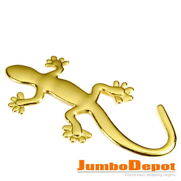 3D Metal Golden Tone Lizard Shaped Decal Car Sticker Decor 1P Hot Universal Fits, US $4.49, image 4
