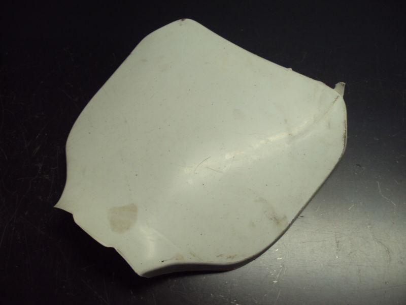 2005 05 yamaha yz250 yz 250 motorcycle number plate panel plastic white