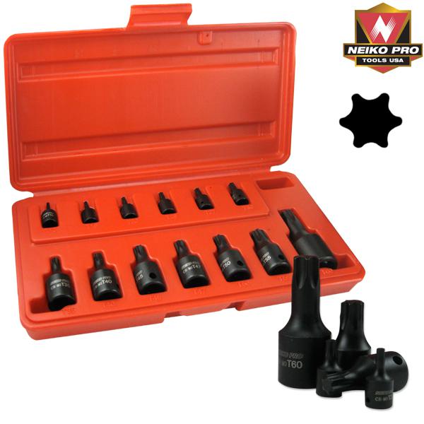 Buy Pro Grade Neiko 13PC. Impact Star Tamper Proof Socket Set