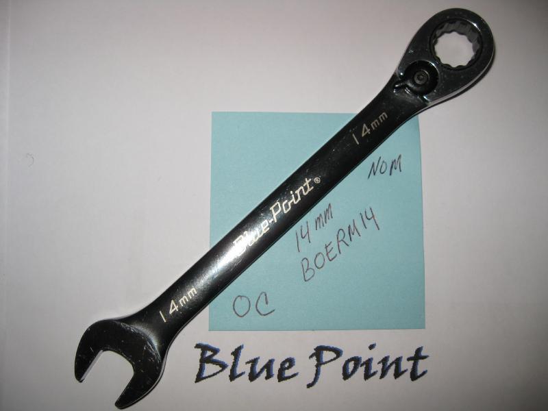Blue point boerm 14 mm metric ratcheting box wrench nice