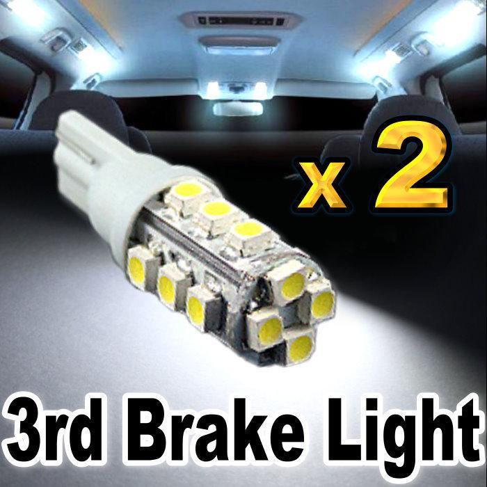 2 x white 16-smd led bulbs for truck or suv high mount 3rd brake stop lights