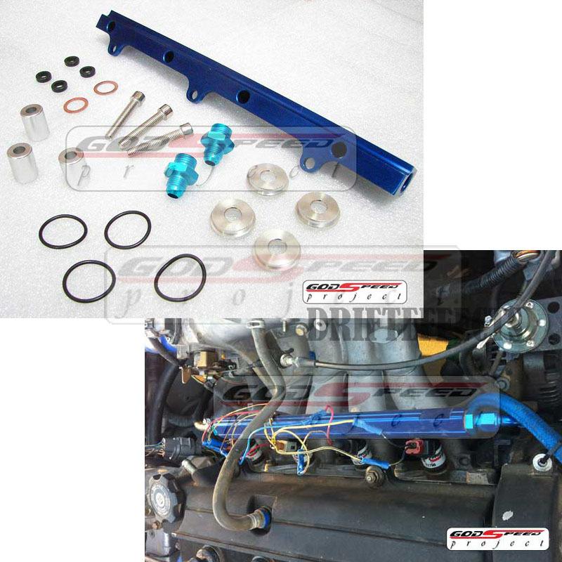 Gsp civic integra dohc b16 b18 b-series aluminum top feed injector fuel rail