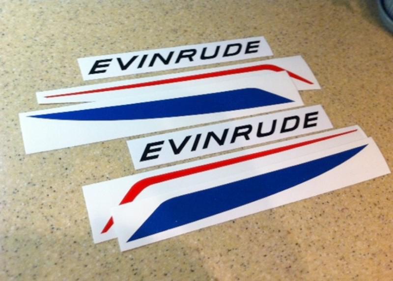 Evinrude vintage motor decal kit fastwin sportwin free ship + free fish decal!