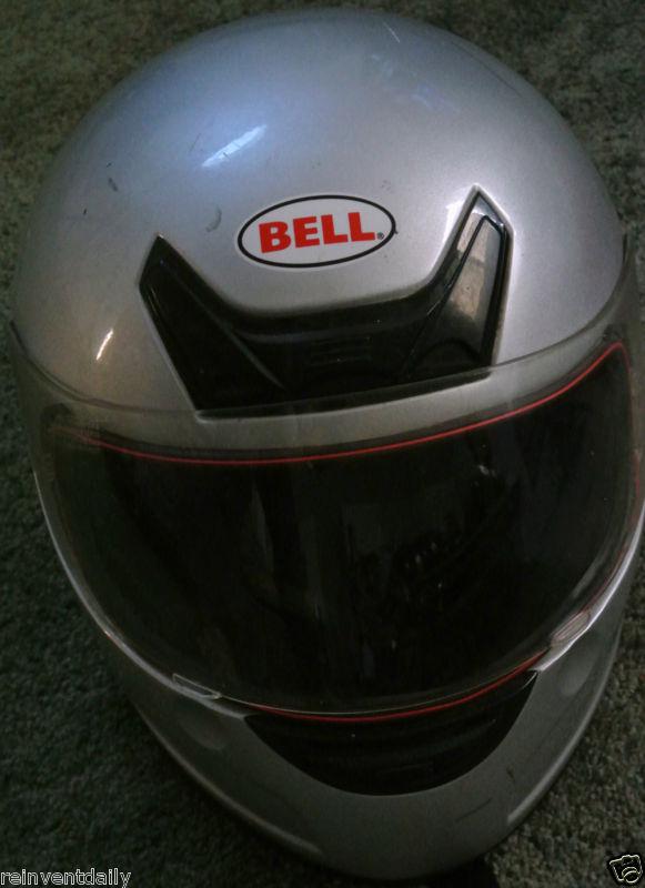 Buy BELL helmet / Large / Silver /zepher DOT / USED in Los Angeles