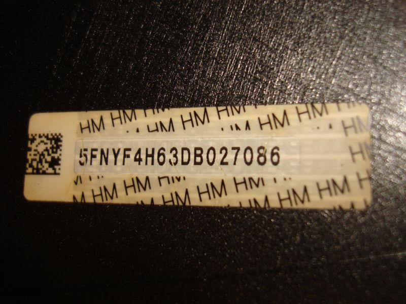 2012-2013 Honda Pilot Factory Cover Genuine Stock OEM Front Bumper + Lip, US $189.99, image 12