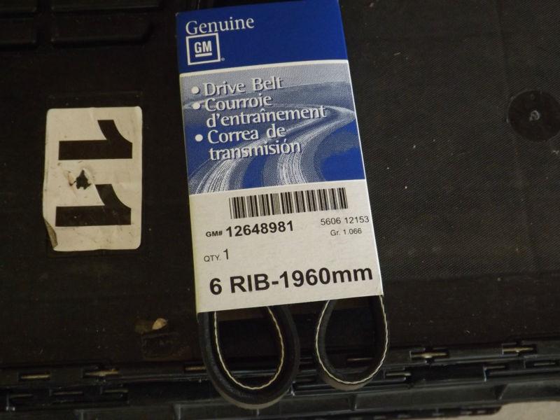 2013-2014 cadillac ats & cts gm factory serpentine belt brand new 12648981