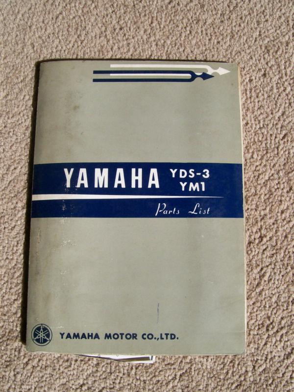 Yamaha yds-3,ym1 parts list, used condition,nov.1965,first edition
