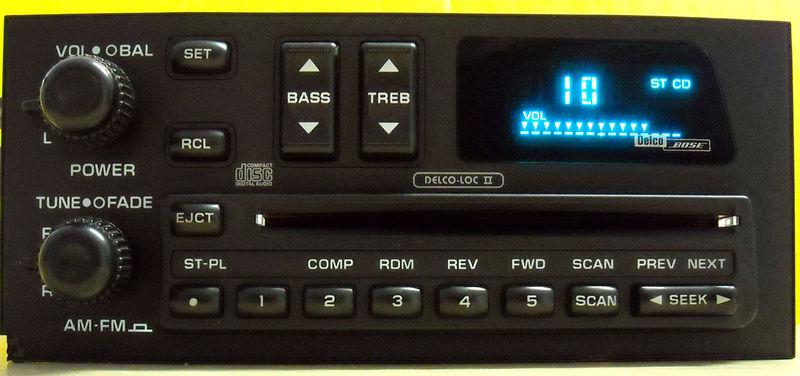 Near perfect delco bose radio cd player 84 85 86 87 88 89 corvette c4 new lights