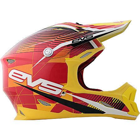 Evs t7 helmet crossfade yellow xl 338-30165 xlarge vortext7 series 