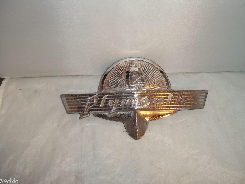 1939 plymouth sailing ship hood or trunk ornament emblem 1938 1940 1941 1942