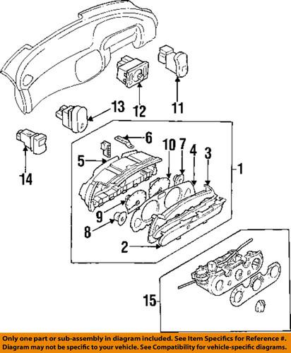 Subaru oem 83001fa000 cruise control switch/switch, cruise control
