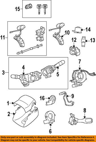 Toyota oem 8414004061 switch, multi-function/combination/combination switch