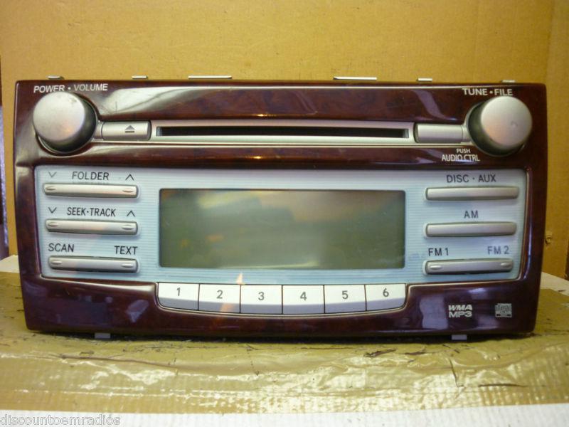 07-09 toyota camry am fm radio cd mp3 player 11815 86120-06180  *
