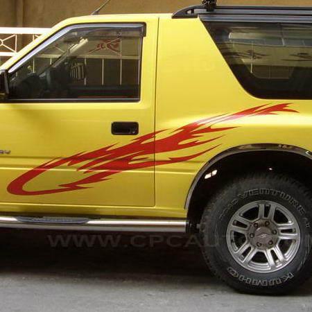 Car truck decal vinyl sticker side flame body stickers  jeep suv ntcd0099
