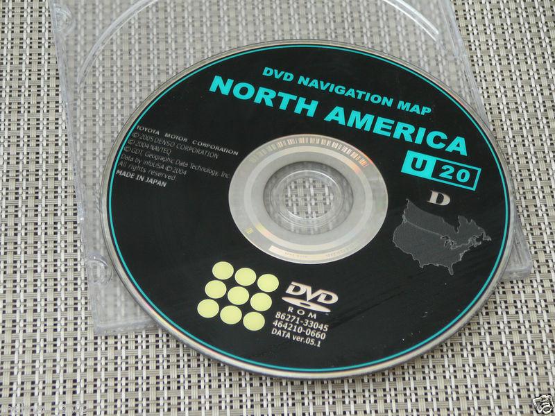 Lexus toyota navigation map dvd n. america ver 5.1 u20 d 86271-33045 464210-0660