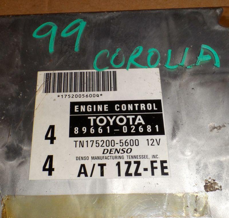 2000 TOYOTA Corola ECU Engine Module 89661-02681, US $49.00, image 3