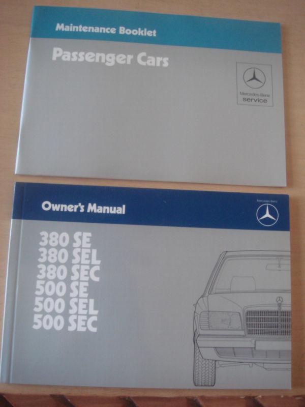 Mercedes-benz new service / maintenance and owner's manual book.