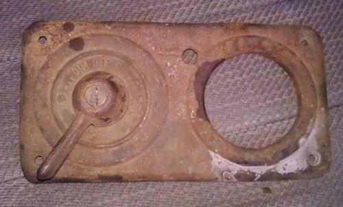 Model a ford ignition and headlight switch with panel