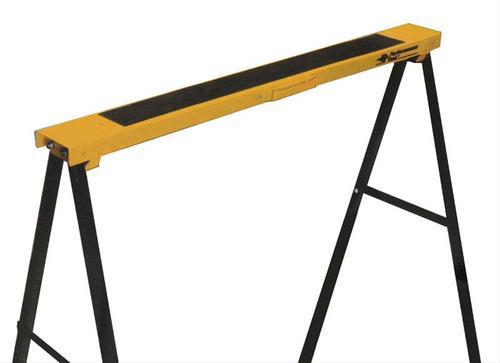 Folding metal sawhorse steel black/yellow 250 lb capacity 39"w 30.75"h