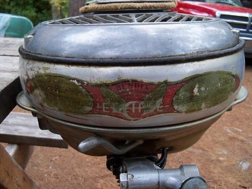 ANTIQUE vintage OUTBOARD boat MOTOR engine BENDIX Eclipse 1930s art deco RARE, US $495.00, image 3