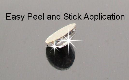 Stick-on Stick On Swarovski Crystal Bling 4mm Chrysler 300 VW Beetle Mini 50, US $49.99, image 2