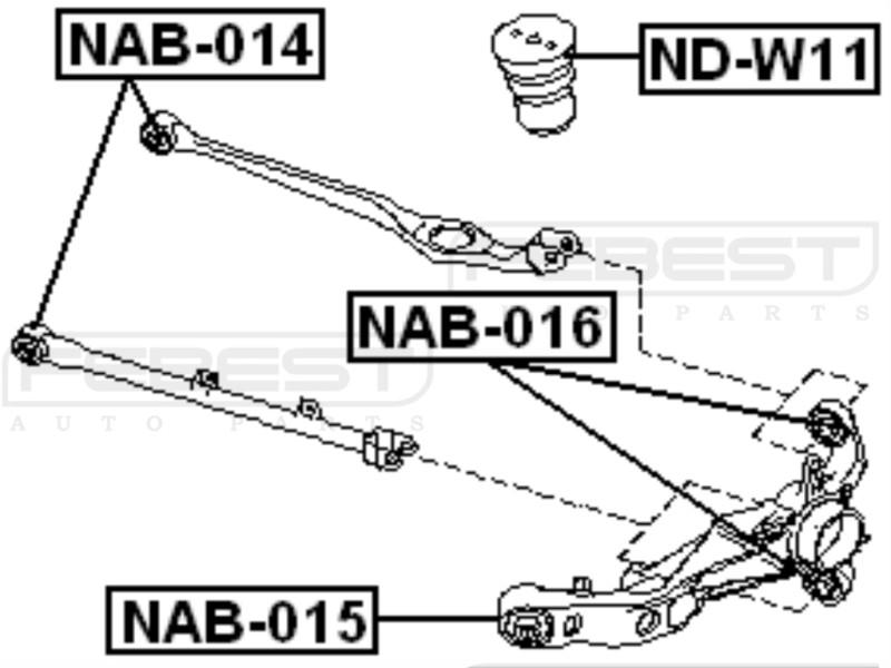 REAR BUMPER SPRING - Febest # ND-W11, US $60.95, image 2