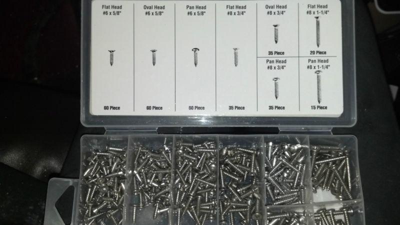 320 piece chevy auto truck stainless steel screws int/ext resists rust multi use